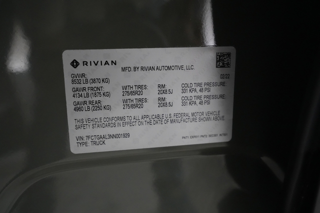 2022 Rivian R1T