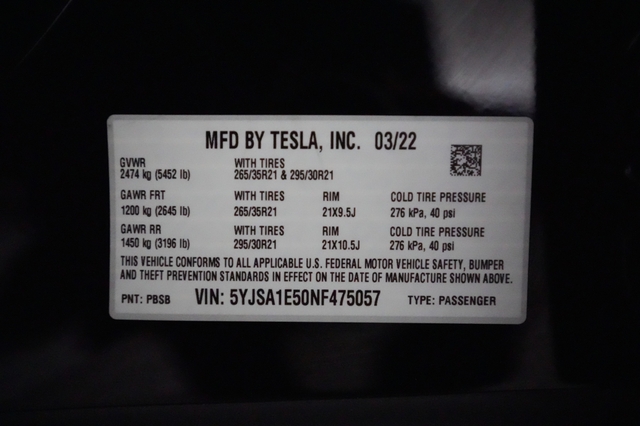 2022 Tesla Model S