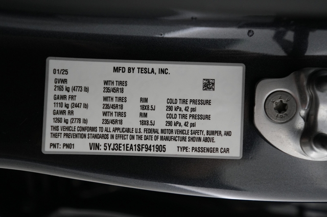 2025 Tesla Model 3