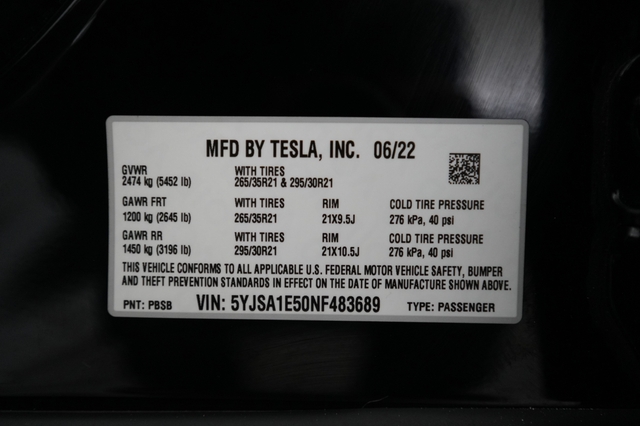 2022 Tesla Model S