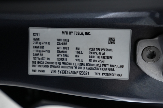 2022 Tesla Model 3