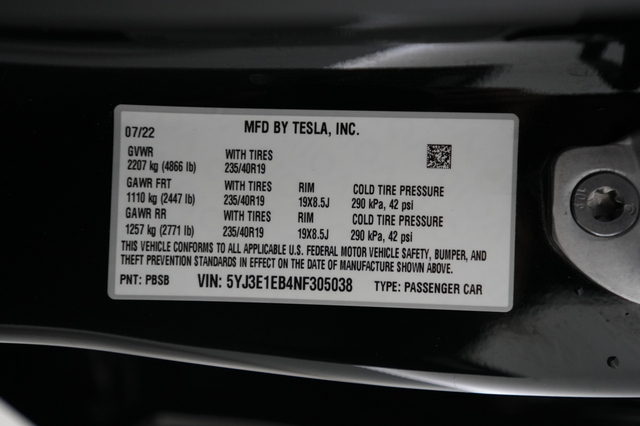 2022 Tesla Model 3