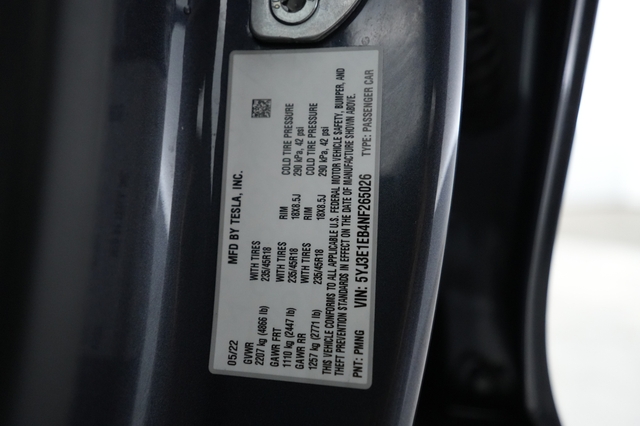 2022 Tesla Model 3