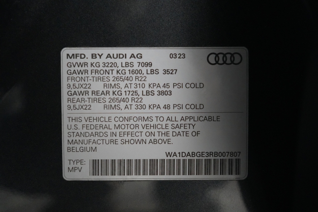 2024 Audi Q8 e-tron Sportback