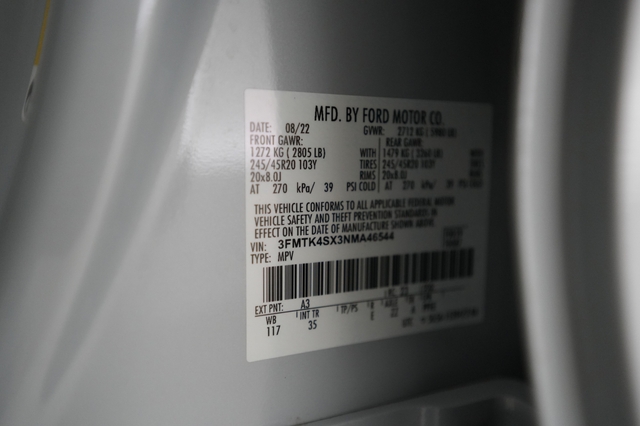 2022 Ford Mustang Mach-E