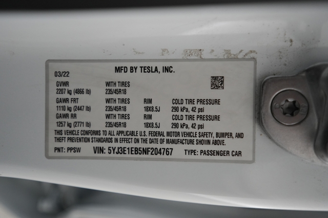 2022 Tesla Model 3