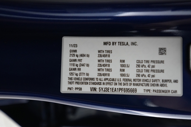 2023 Tesla Model 3